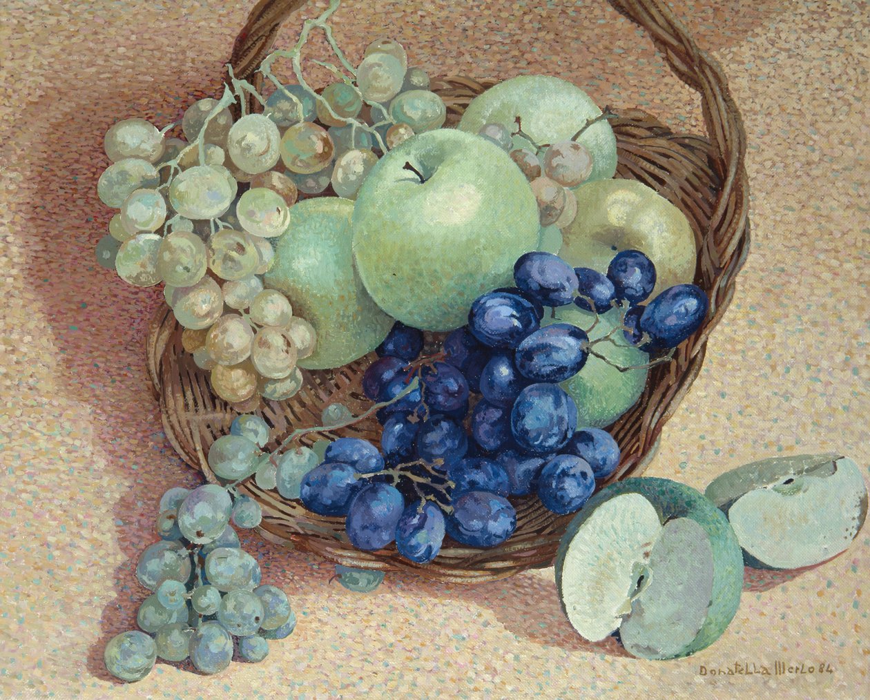 Mand met druiven en appels door Donatella Merlo