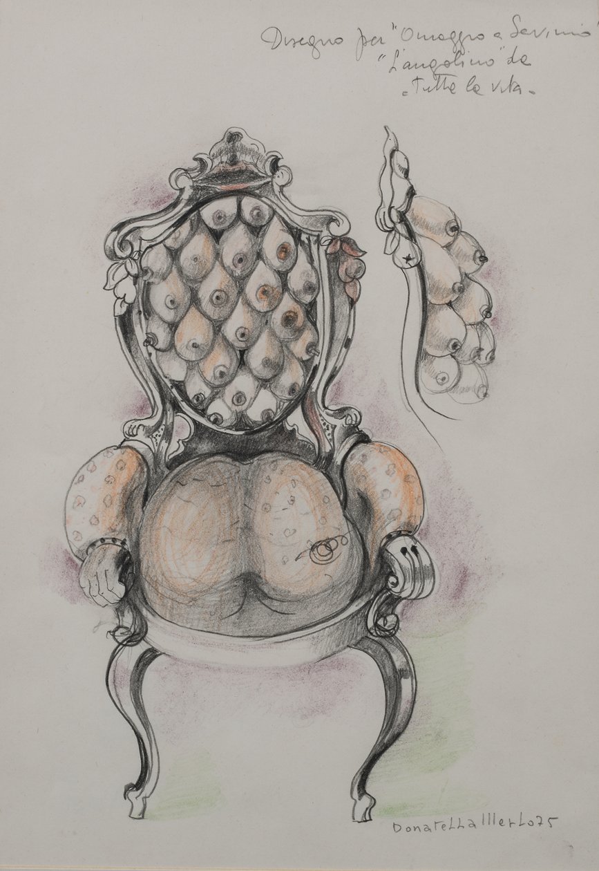 Eerbetoon aan Savinio, De hoek door Donatella Merlo