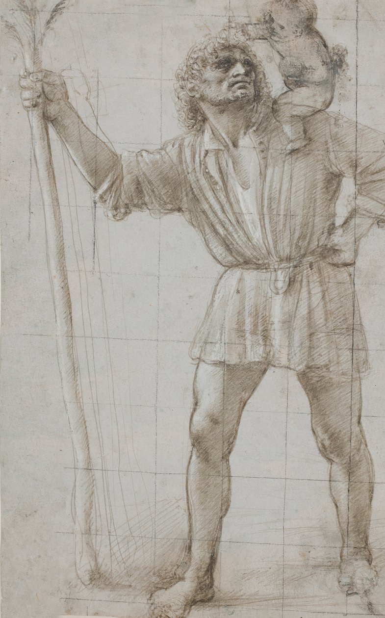 St. Christoffel met het kindje Jezus, c. 1490 door Donato Bramante