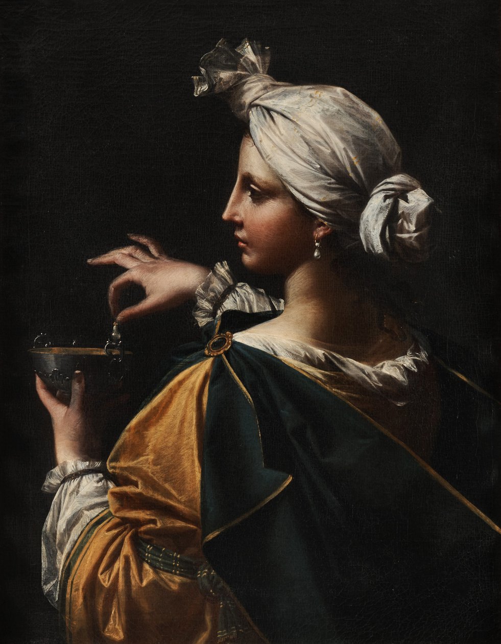 Cleopatra lost de parel op door Donato Creti