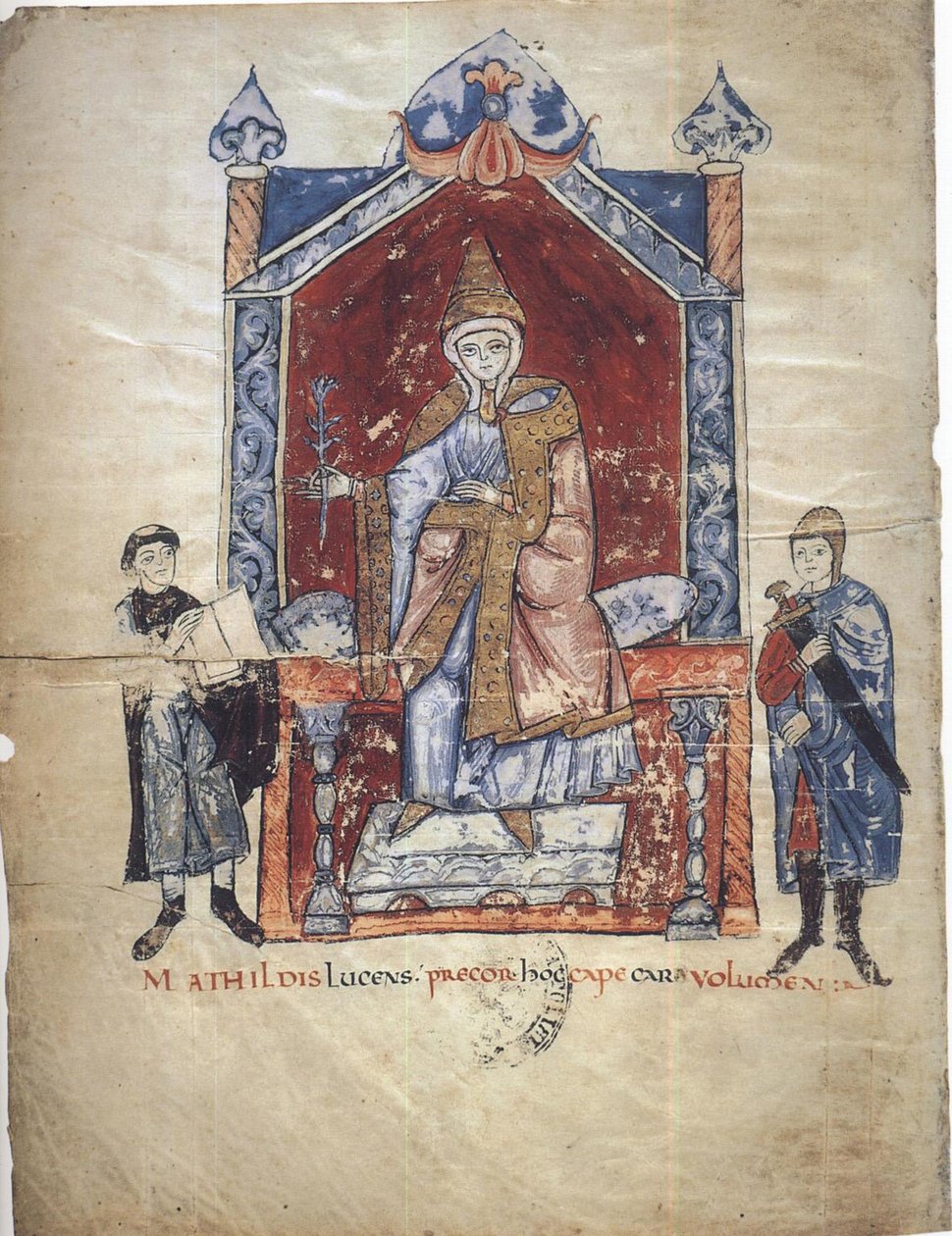 Matilda van Toscane Uit: Vita Mathildis di Donizone di Canossa, Tussen 1111 en 1115 door Donizone di Canossa
