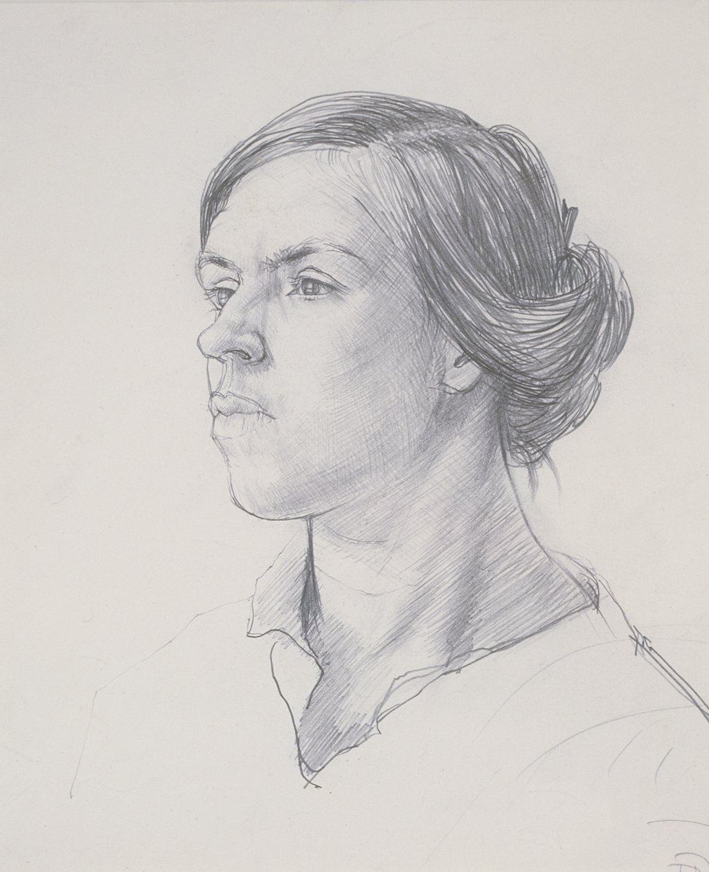 Hoofd van een Jonge Vrouw door Dora Carrington