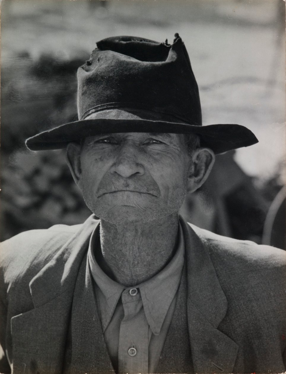 Ex-pachter op bijstandsuitkering, Imperial Valley, Californië door Dorothea Lange