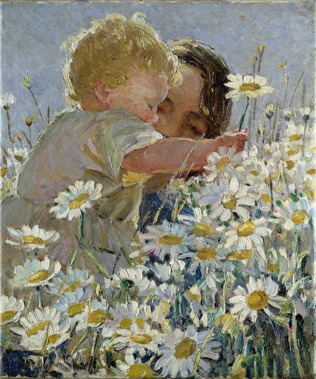 Baby madeliefjes plukken door Dorothea Sharp