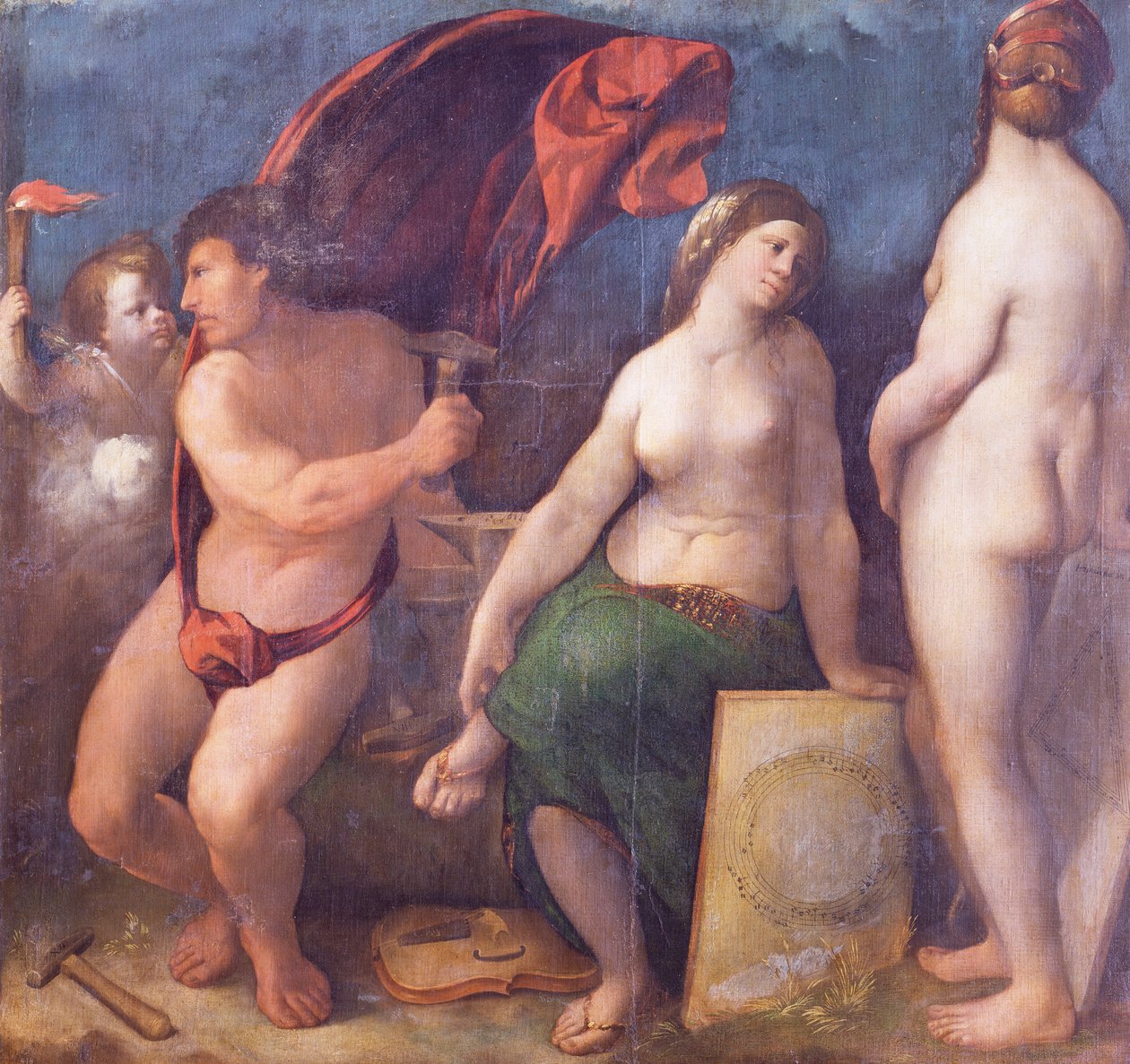 Allegorie van de muziek door Dosso Dossi