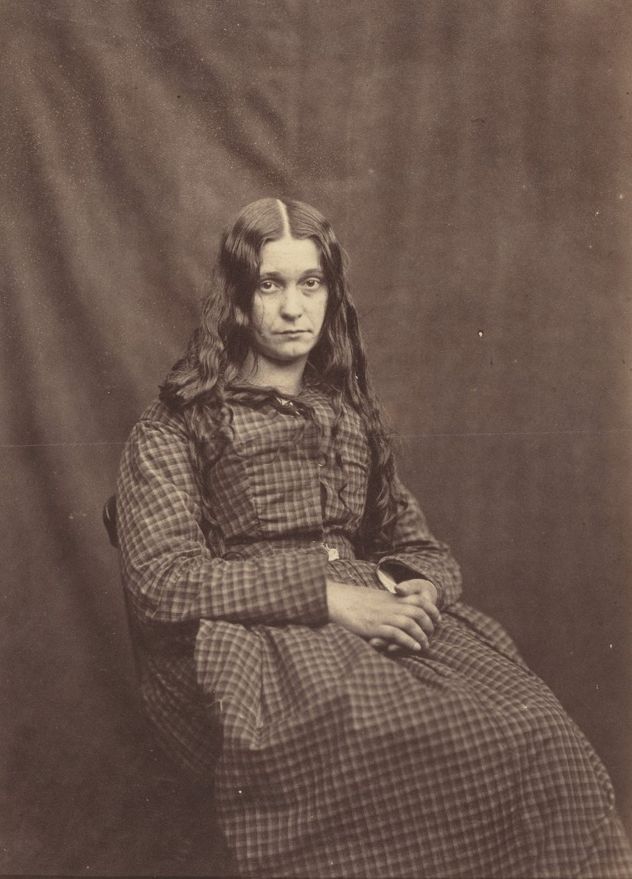 Vrouw, Surrey County Asylum, ca. 1855 door Dr Hugh Welch Diamond