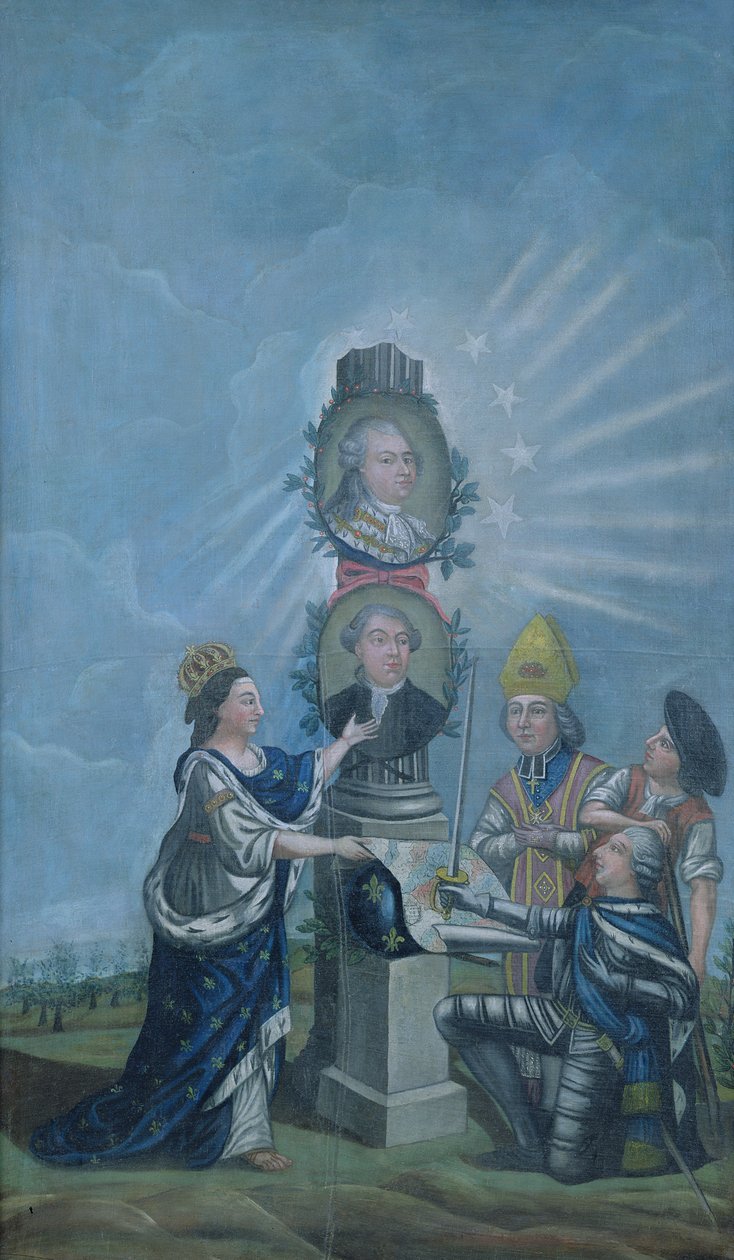 Frankrijk ontvangt de wensen van de natie van de drie orden en presenteert ze aan Lodewijk XVI en Jacques Necker door Dubois