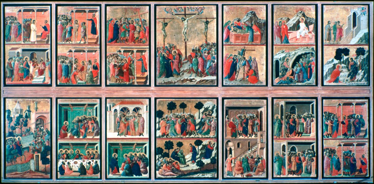Maesta, Verhalen van de Passie door Duccio di Buoninsegna