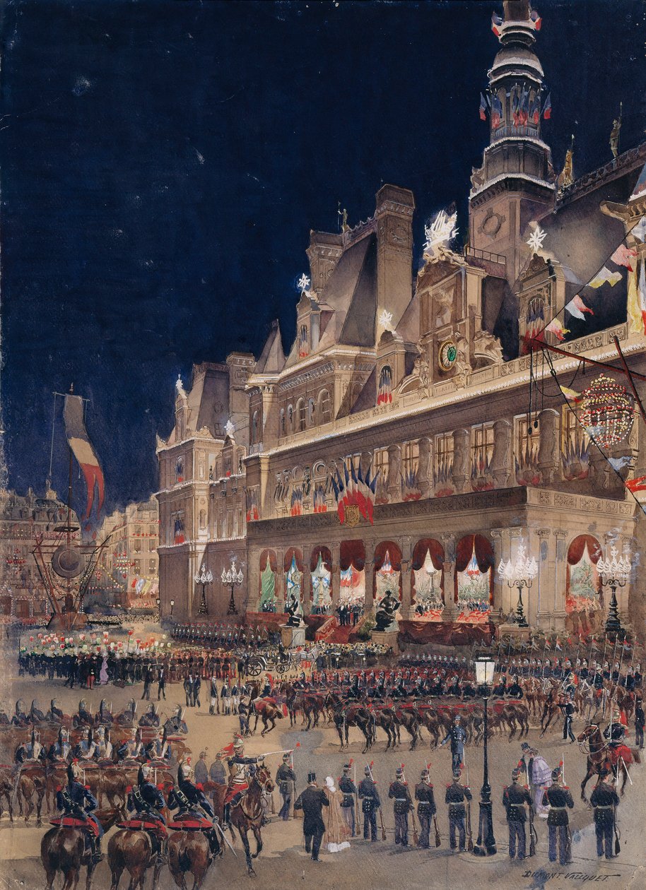 Ontvangst van de Russische admiraal Avellan in het stadhuis op 19 oktober door Dumont Valiquet Dumont Valiquet