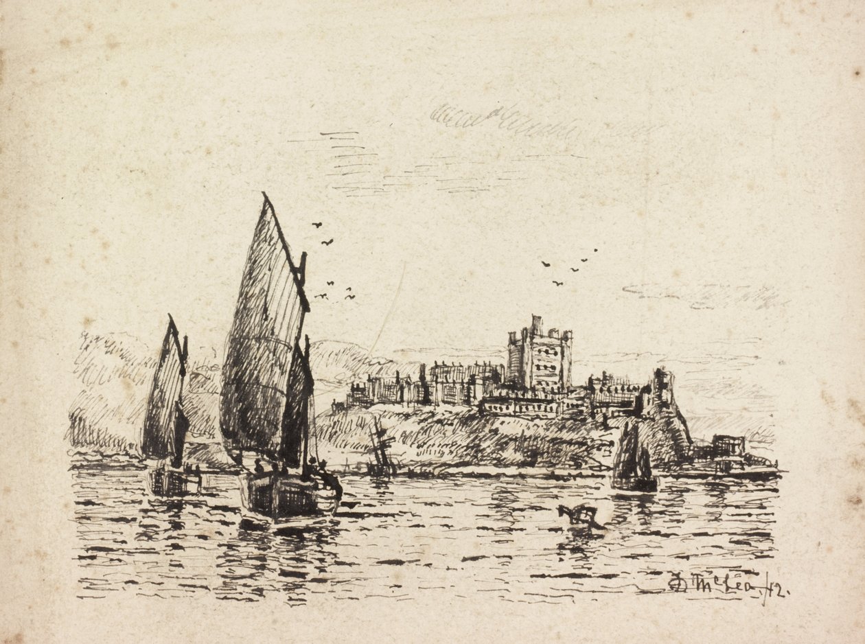 Voor Bamburgh Castle door Duncan F. McLea