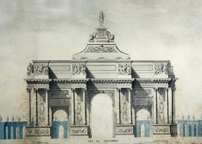 Arc de Triomphe, naar de ontwerpen van Claude Perrault (1613-78) door Dupouy Dupouy