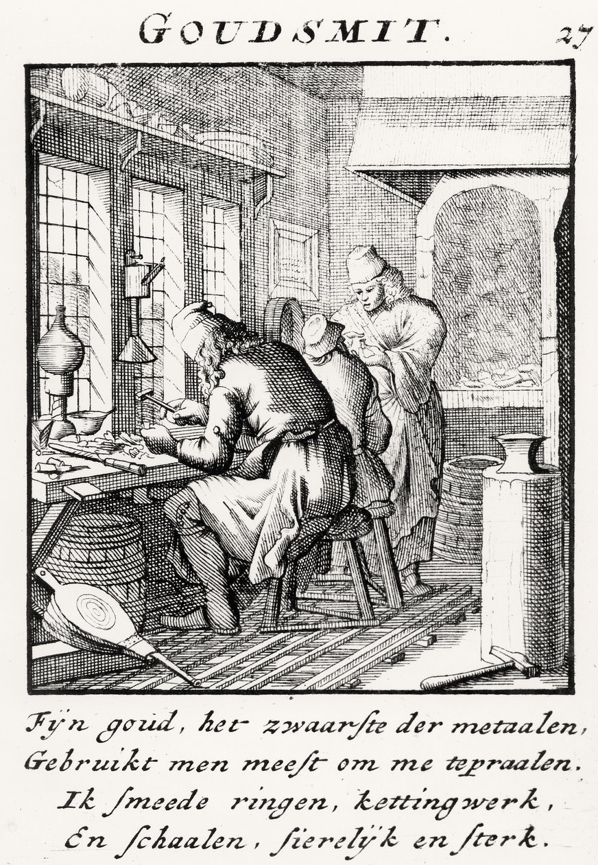 De Goudsmid, 1718 door Dutch School