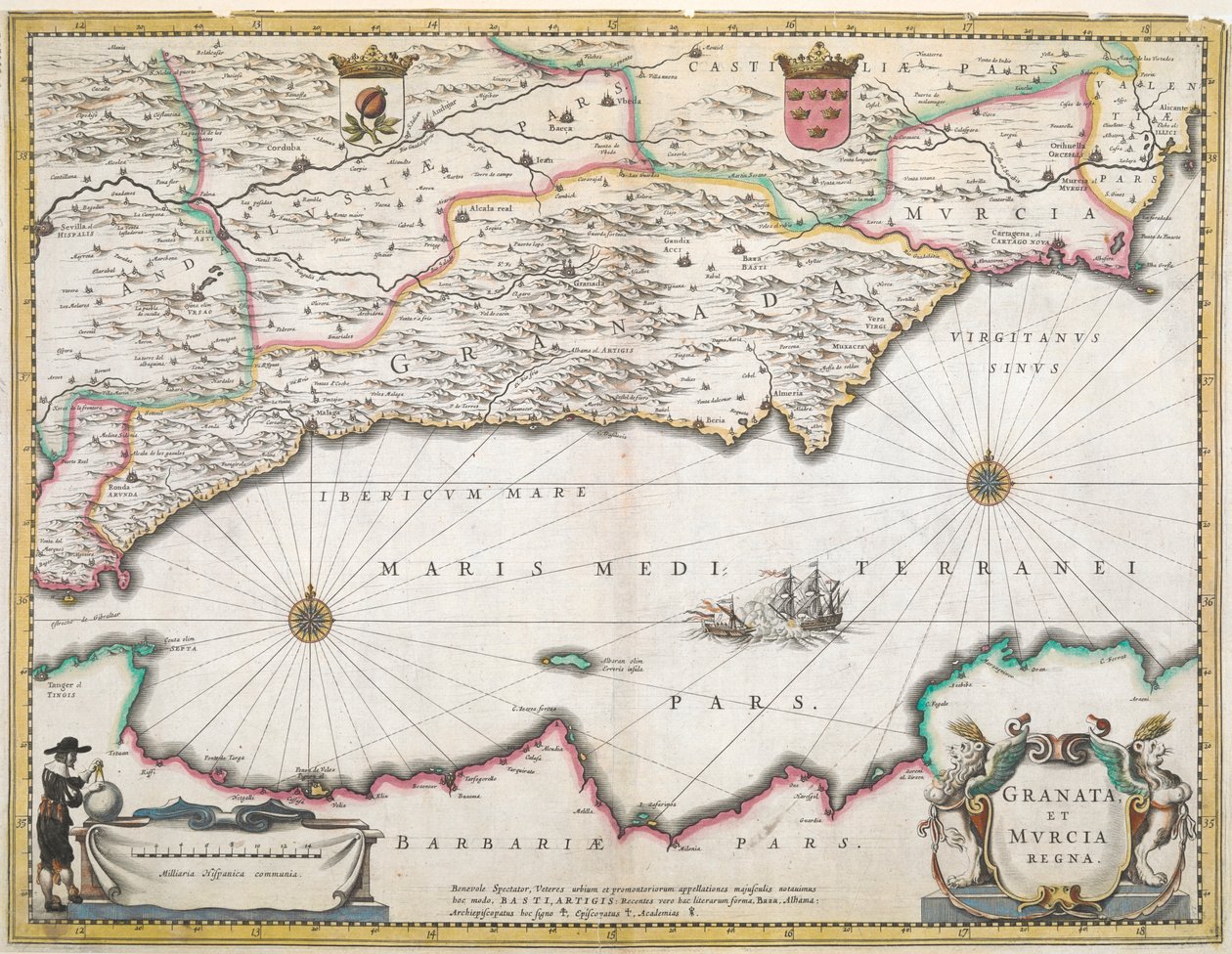 Een 17e-eeuwse kaart van de regio