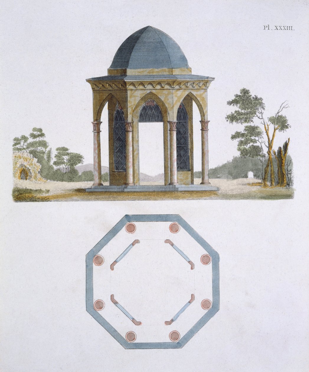 Illustratie uit het Magazine of Garden Gems door G Van Laar, 1802 door Dutch School