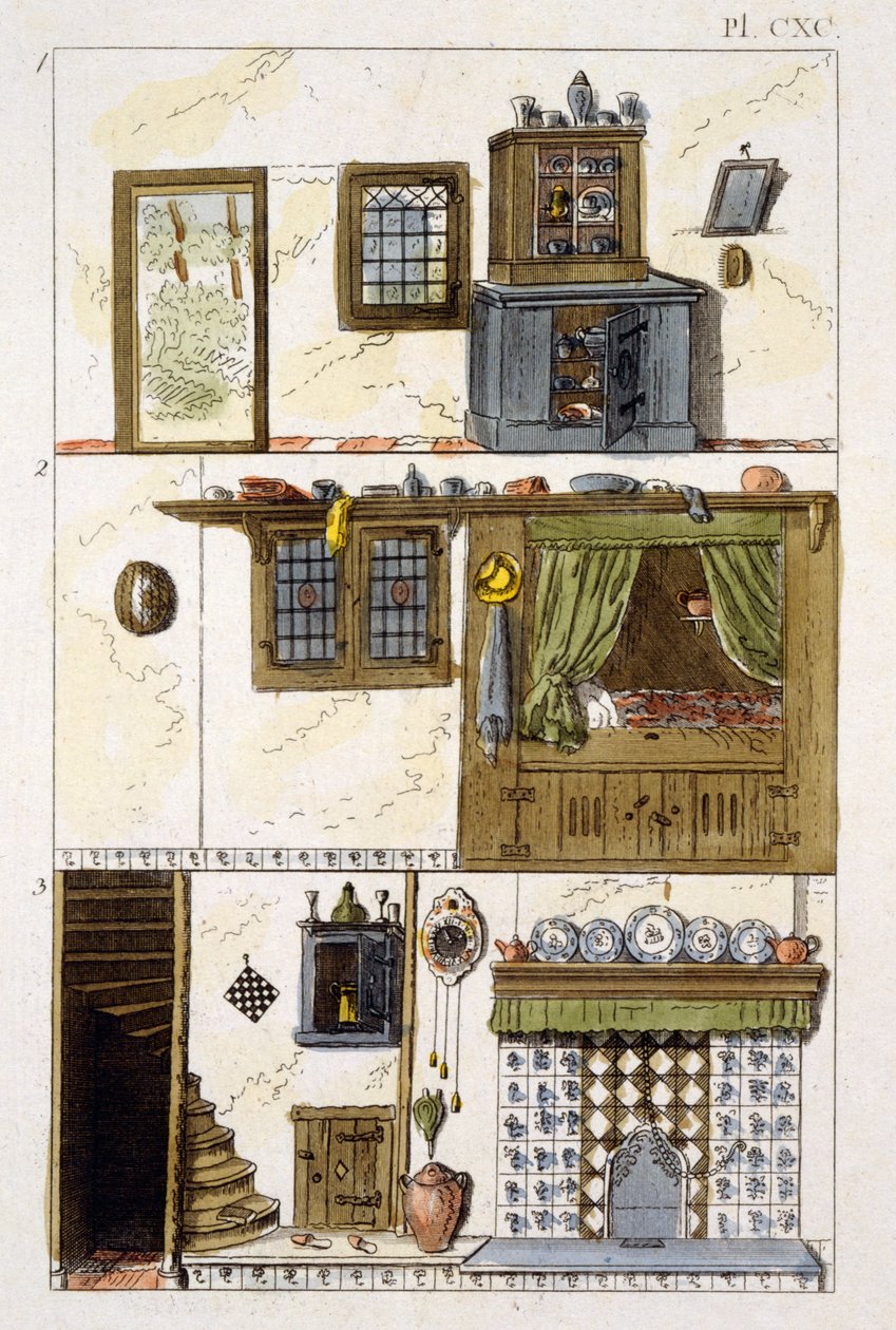 Illustratie uit het Magazine of Garden Gems door G Van Laar, 1802 door Dutch School
