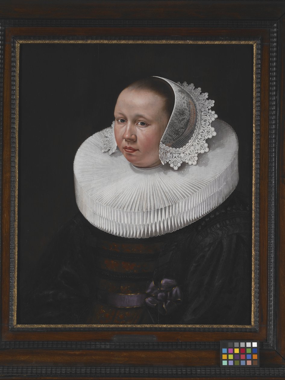 Portret van een Vrouw door Dutch School