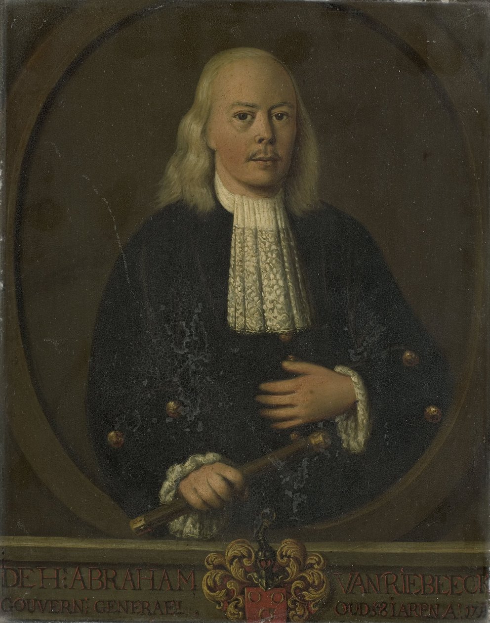 Portrait of Abraham van Riebeeck door Dutch School