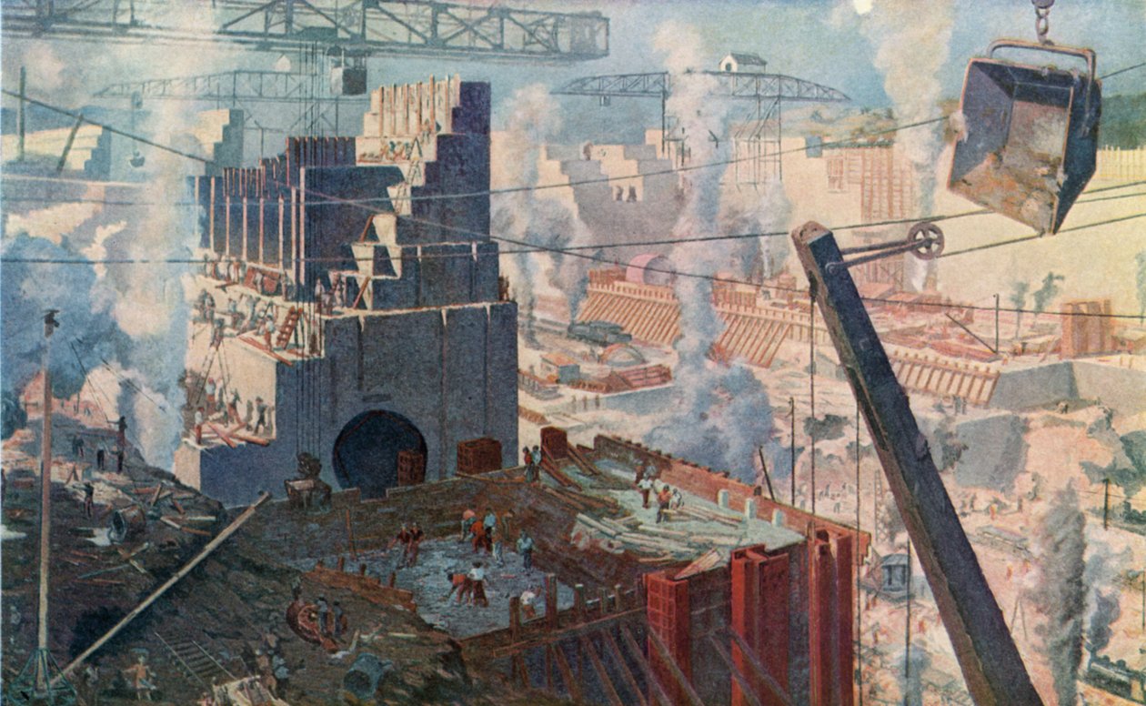 De bouw van het Panamakanaal door Dutch School