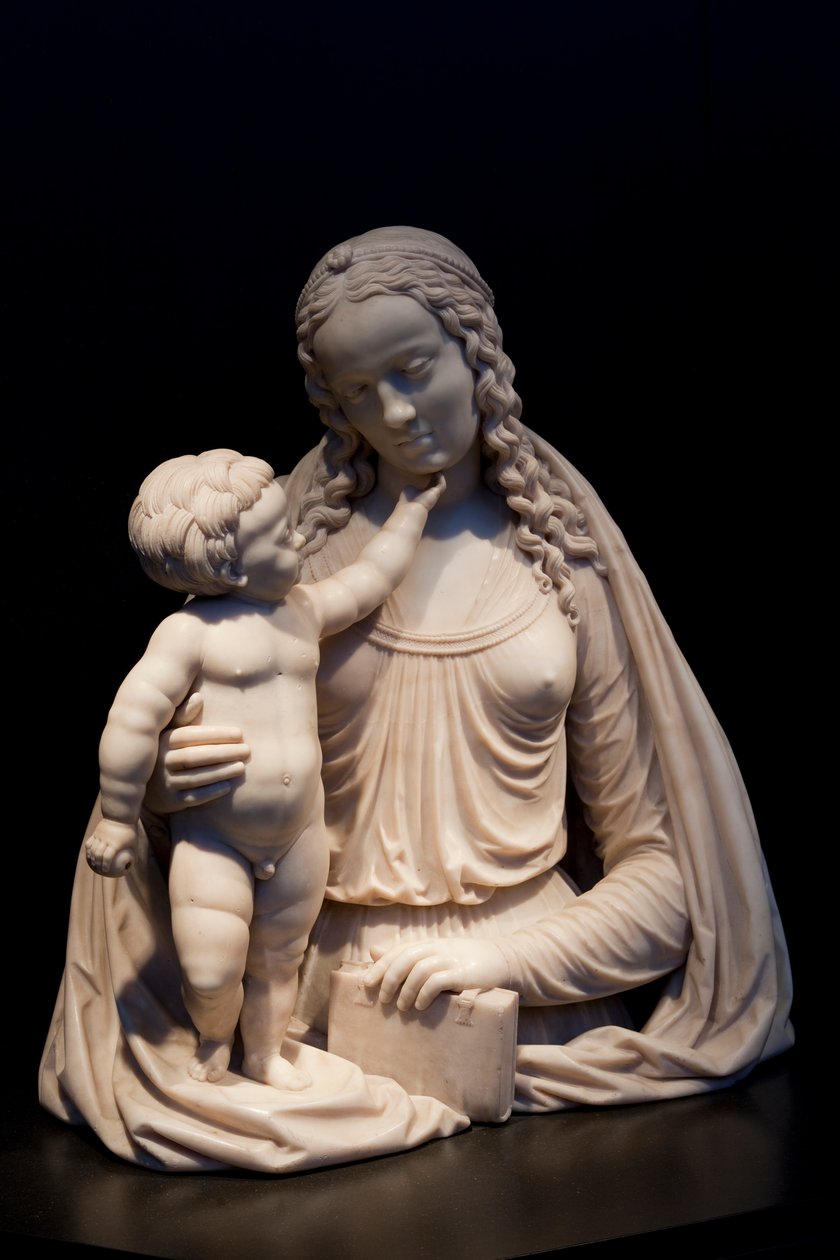 Maagd en Kind, ca. 1525, Kathedraalschat, Sint-Michiels- en Sint-Goedelekathedraal (metaalwerk) door Dutch School
