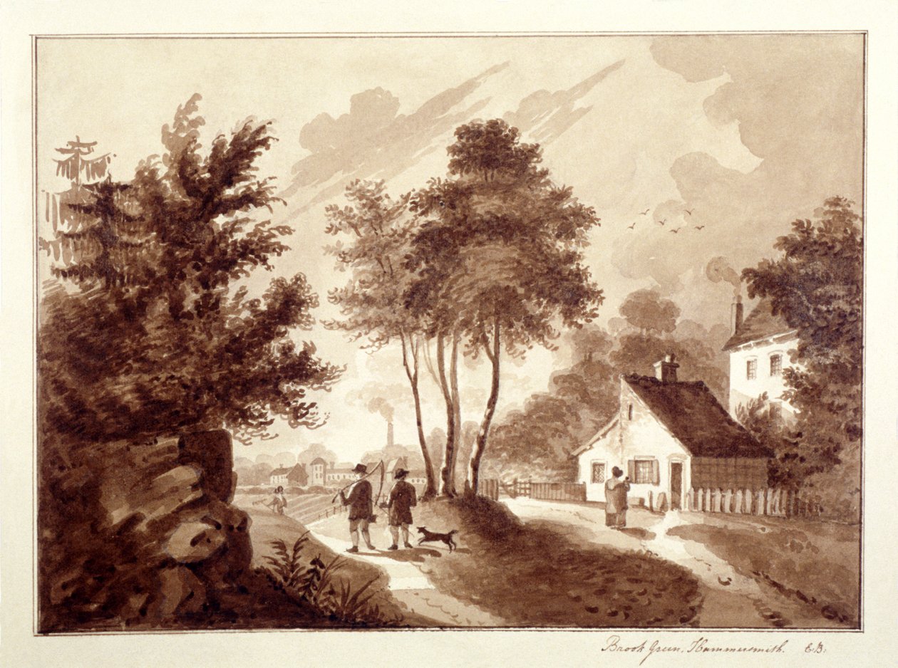 Uitzicht op Brook Green, Hammersmith, Londen door EB