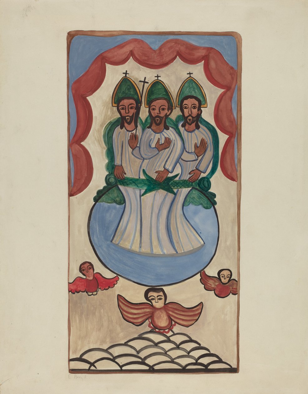 Retabel van de Drie-eenheid door E. Boyd