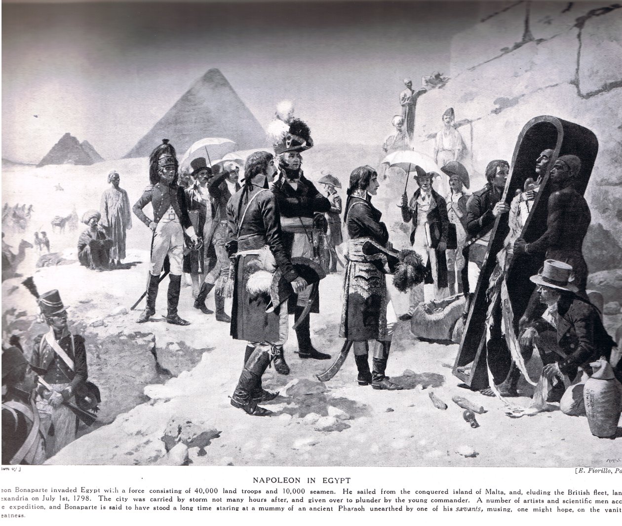 Napoleon in Egypte, illustratie uit 