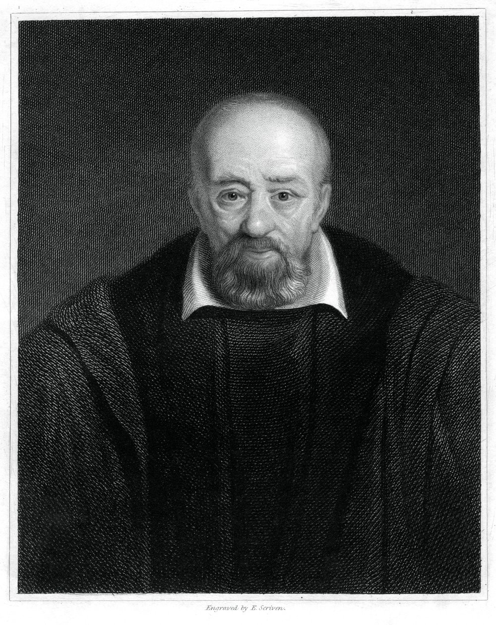 George Buchanan, Schotse historicus en humanistische geleerde, 1833 door E. Scriven
