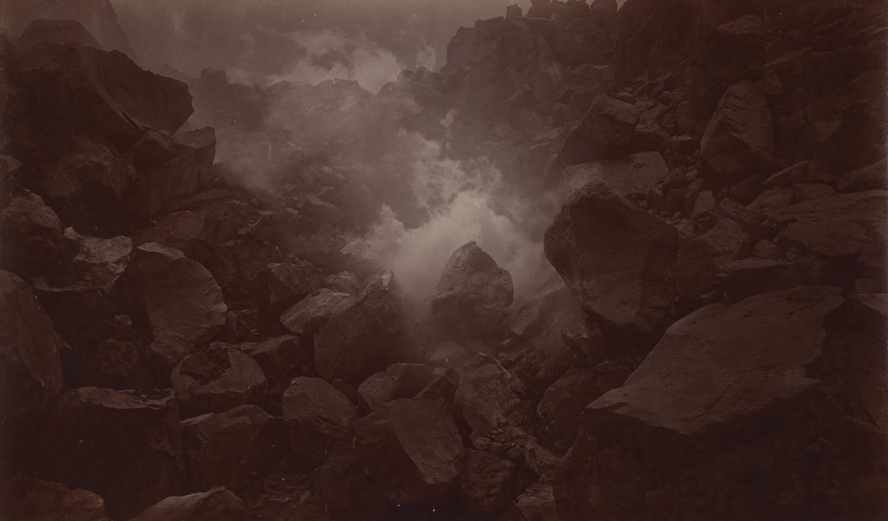 Kratervulkaan, Quetzaltenango-Guatemala door Eadweard Muybridge