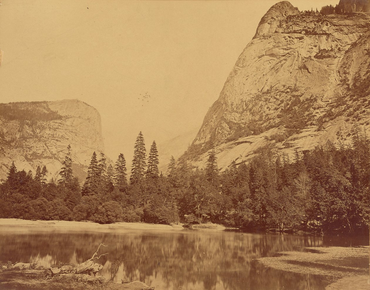 De oude Piute.  Vallei van de Yosemite. door Eadweard J. Muybridge