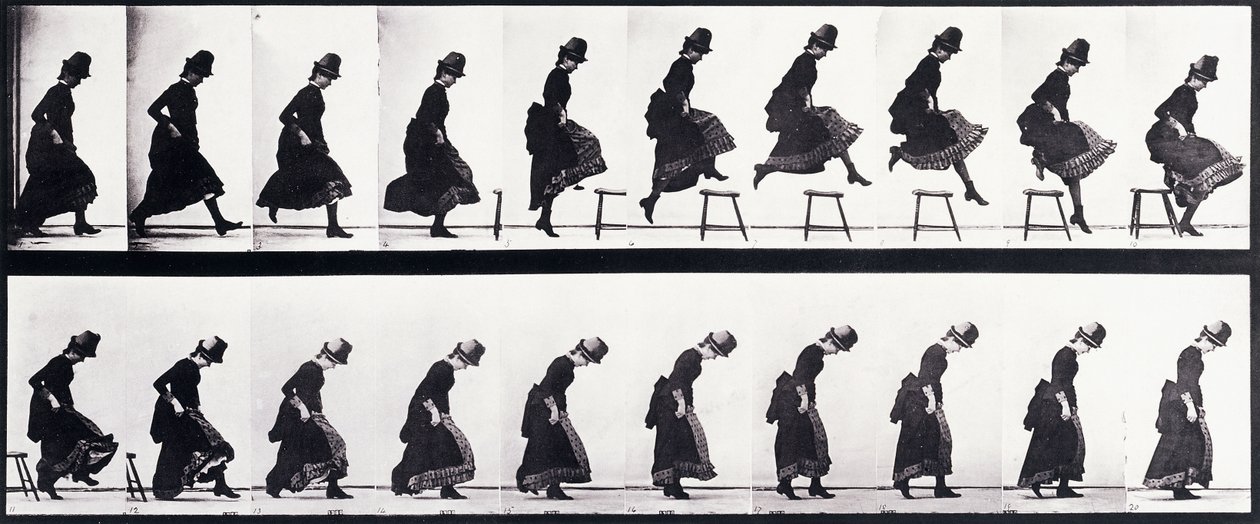 Bewegingsstudie door Eadweard Muybridge