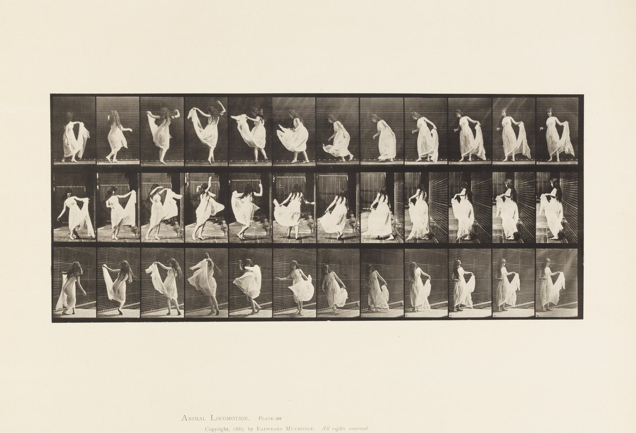 Plaat 193. Dansen (fancy) door Eadweard Muybridge