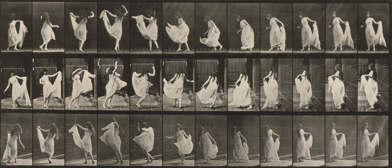 Plaat nummer 193. Dansen (fantasie) door Eadweard Muybridge
