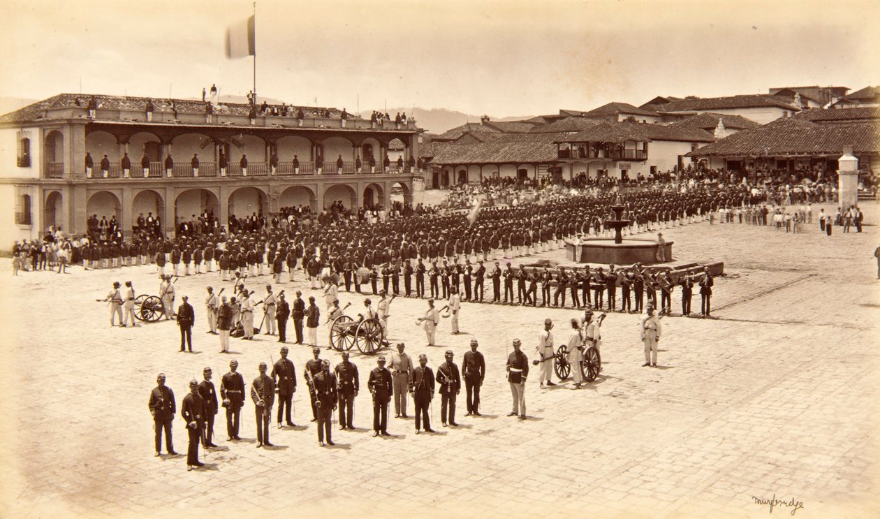 Receptie van de Kunstenaar, Quezaltenango, Guatemala door Eadweard Muybridge