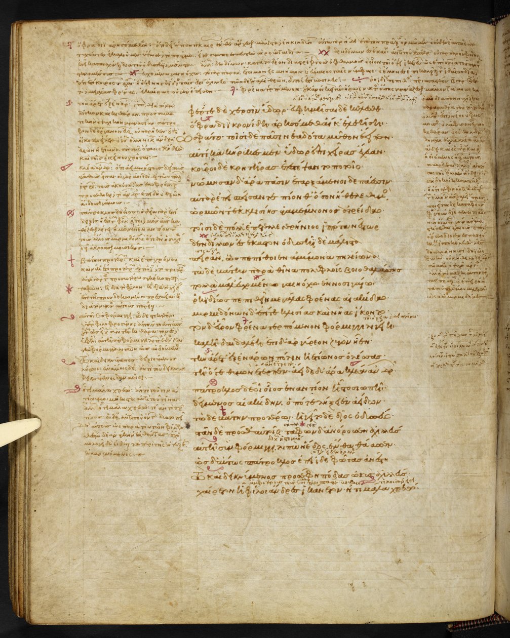 Burney 86, c.86v uit de Townley Homer door Eastern Mediterranean School