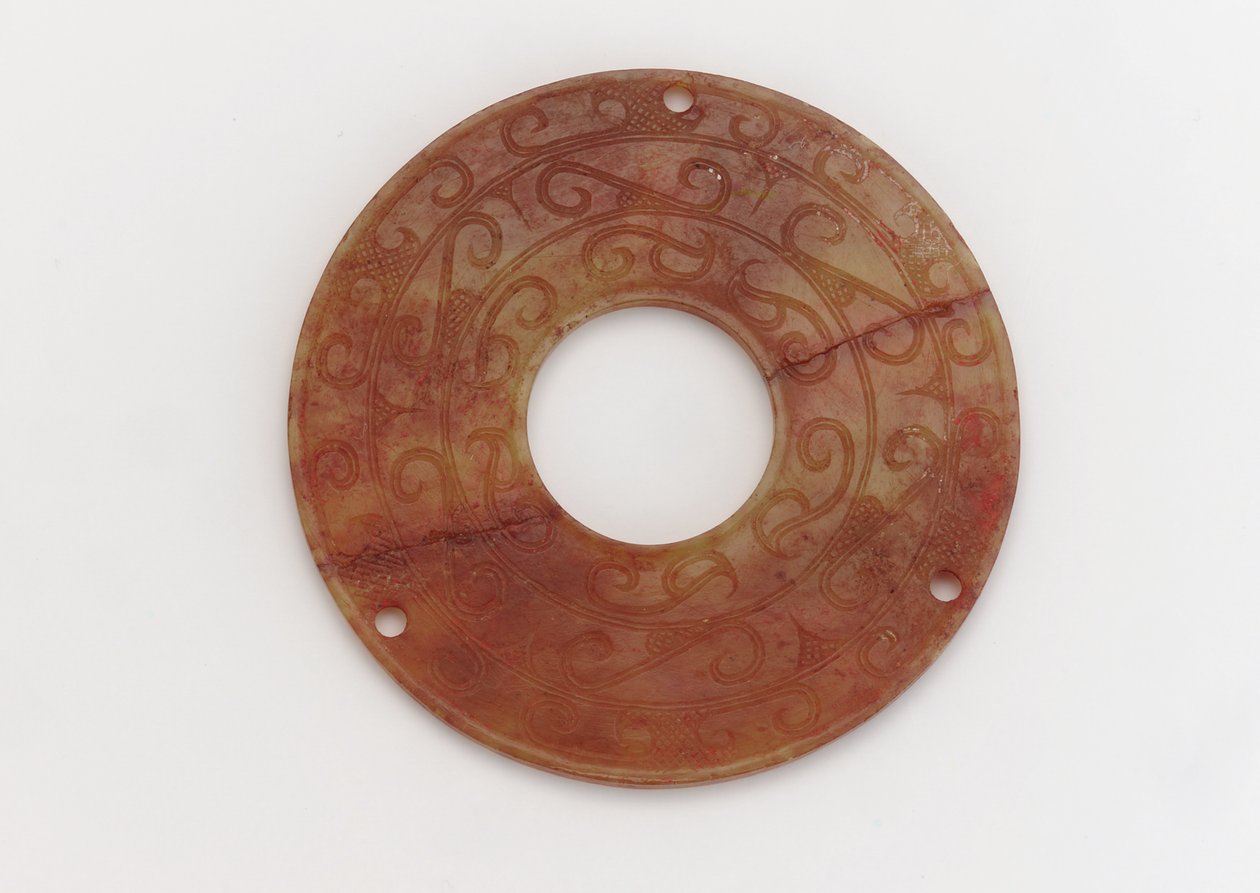 Ornamentale schijf, 4e-3e eeuw v.Chr. door Eastern Zhou Dynasty Chinese School