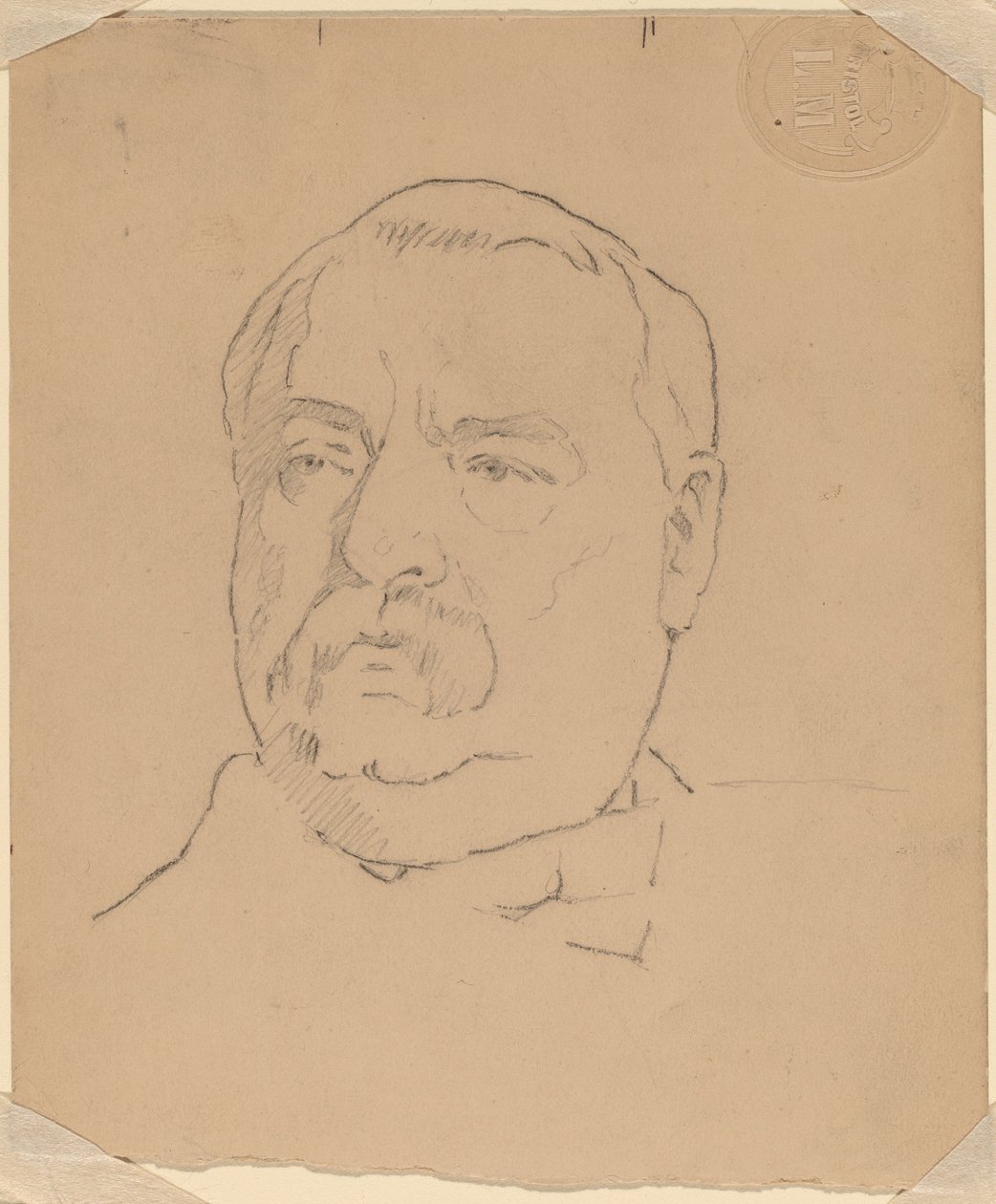 Grover Cleveland [recto] door Eastman Johnson
