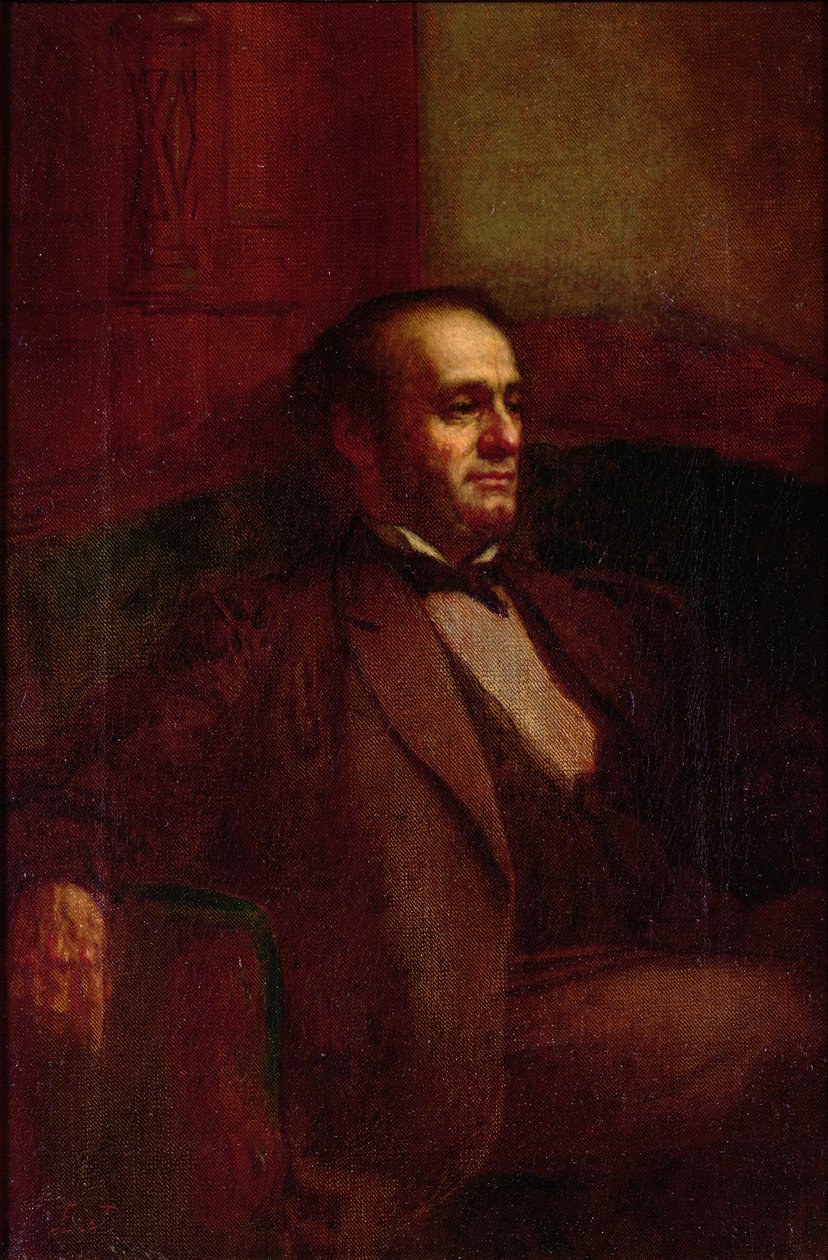 Joseph Warren of Troy, ca.1863 (olieverf op doek) door Eastman Johnson