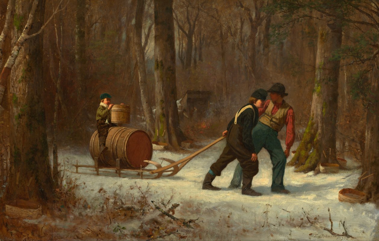 Op weg naar het kamp, 1873 door Eastman Johnson