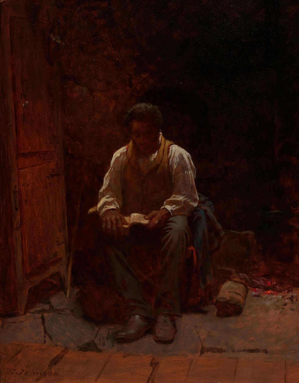 De Heer is mijn herder door Eastman Johnson