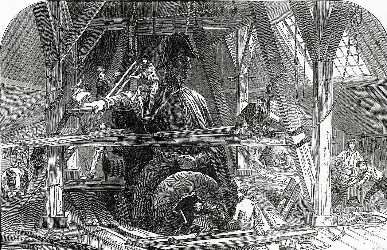 De gieterij van Mr. Wyatt, gepubliceerd in The Illustrated London News, 11 juli 1846 door Ebenezer Landells