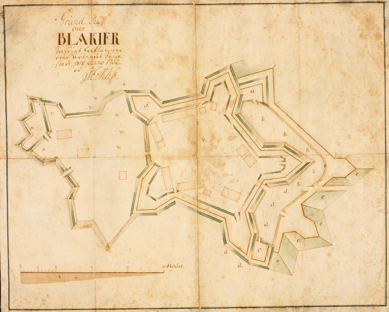 Grondplan van Blakier door Eckleff
