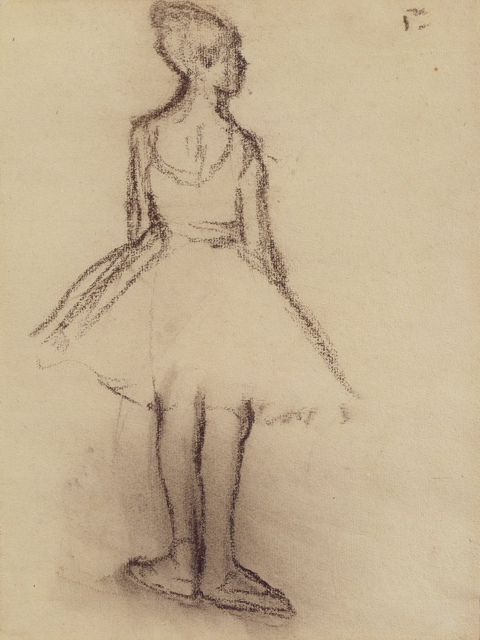 Ballerina gezien van achteren door Edgar Degas