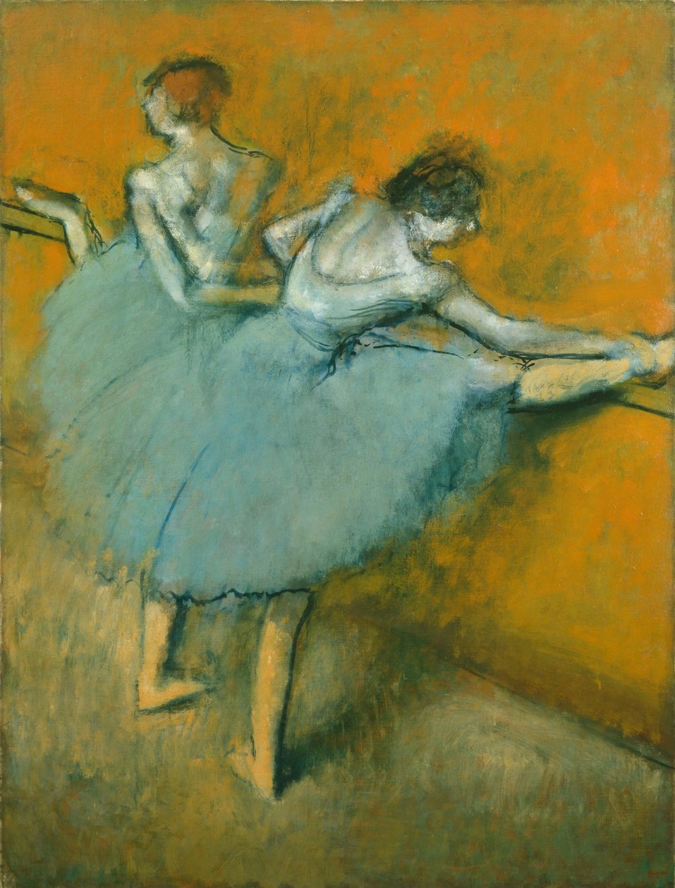 Dansers aan de barre door Edgar Degas