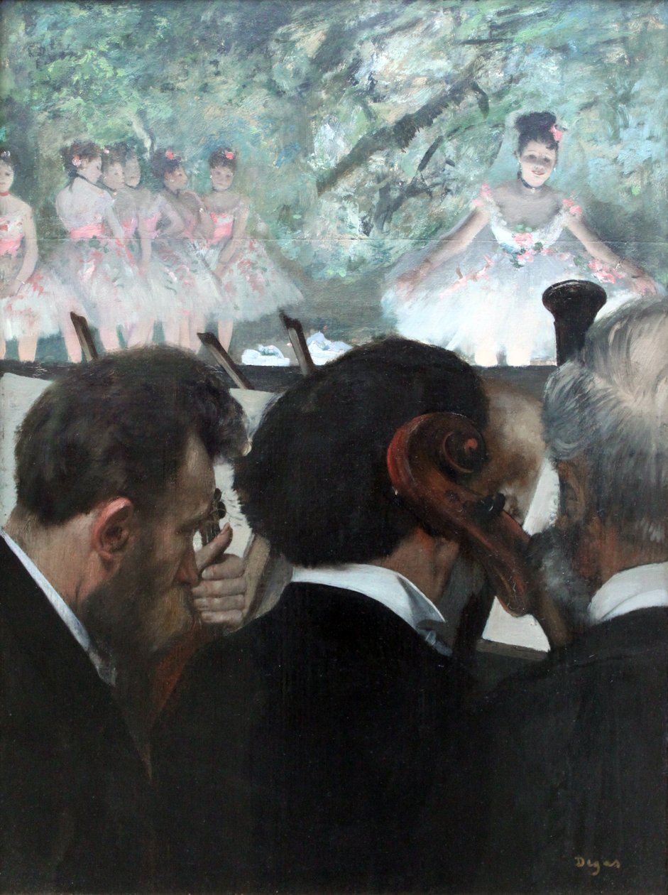 De orkestmuzikanten door Edgar Degas