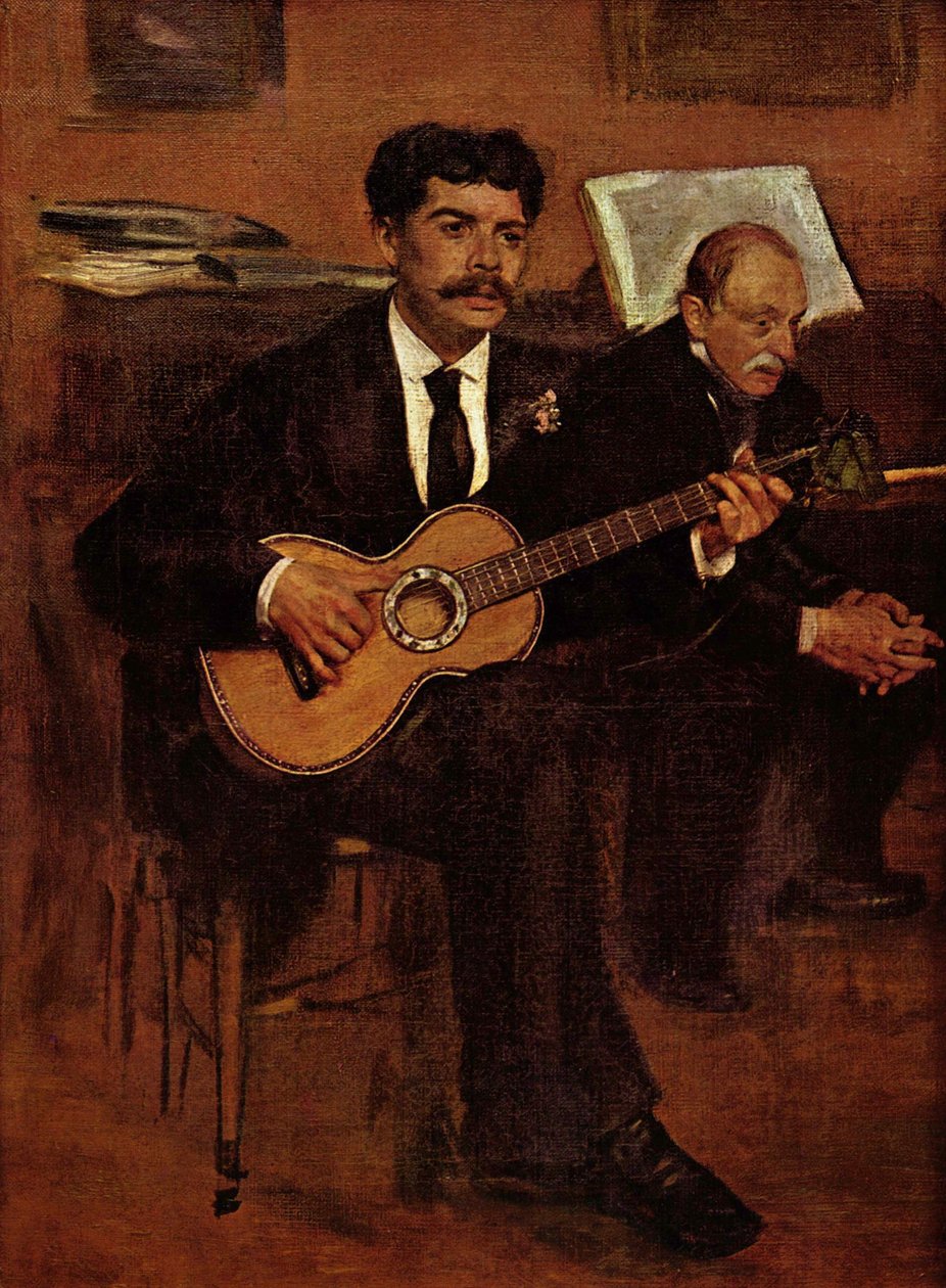 Lorenzo Pagans en Auguste de Gas door Edgar Degas