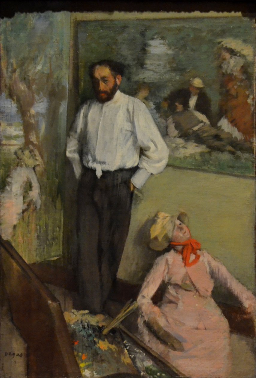 Portret van Henri-Michel Lévy door Edgar Degas