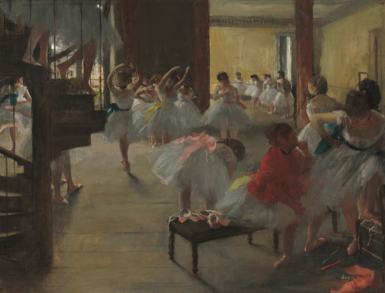 De Dansklas, c.1873 door Edgar Degas