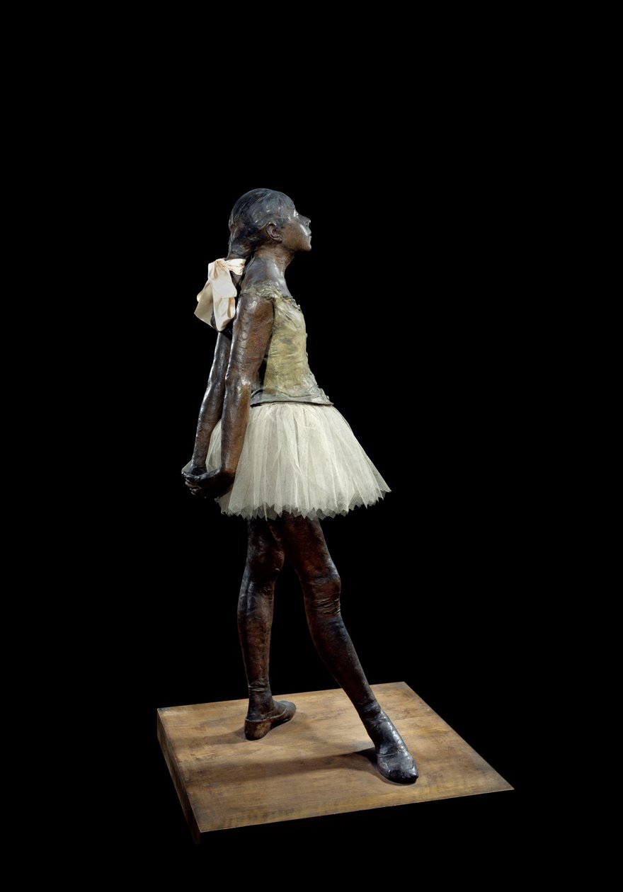 14 jaar oud of grote danseres gekleed door Edgar Degas
