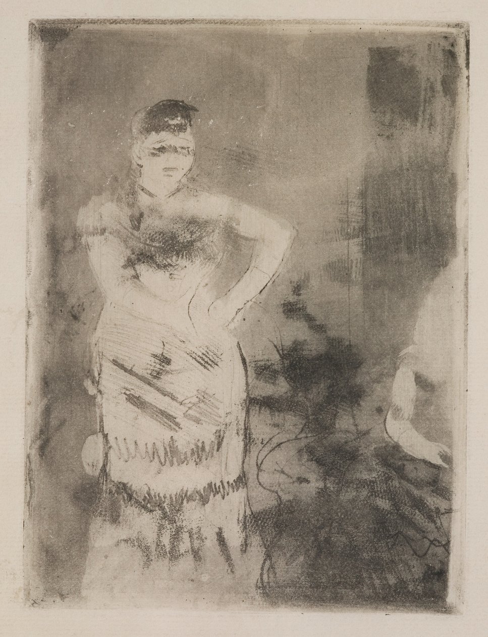 Een zanger door Edgar Degas