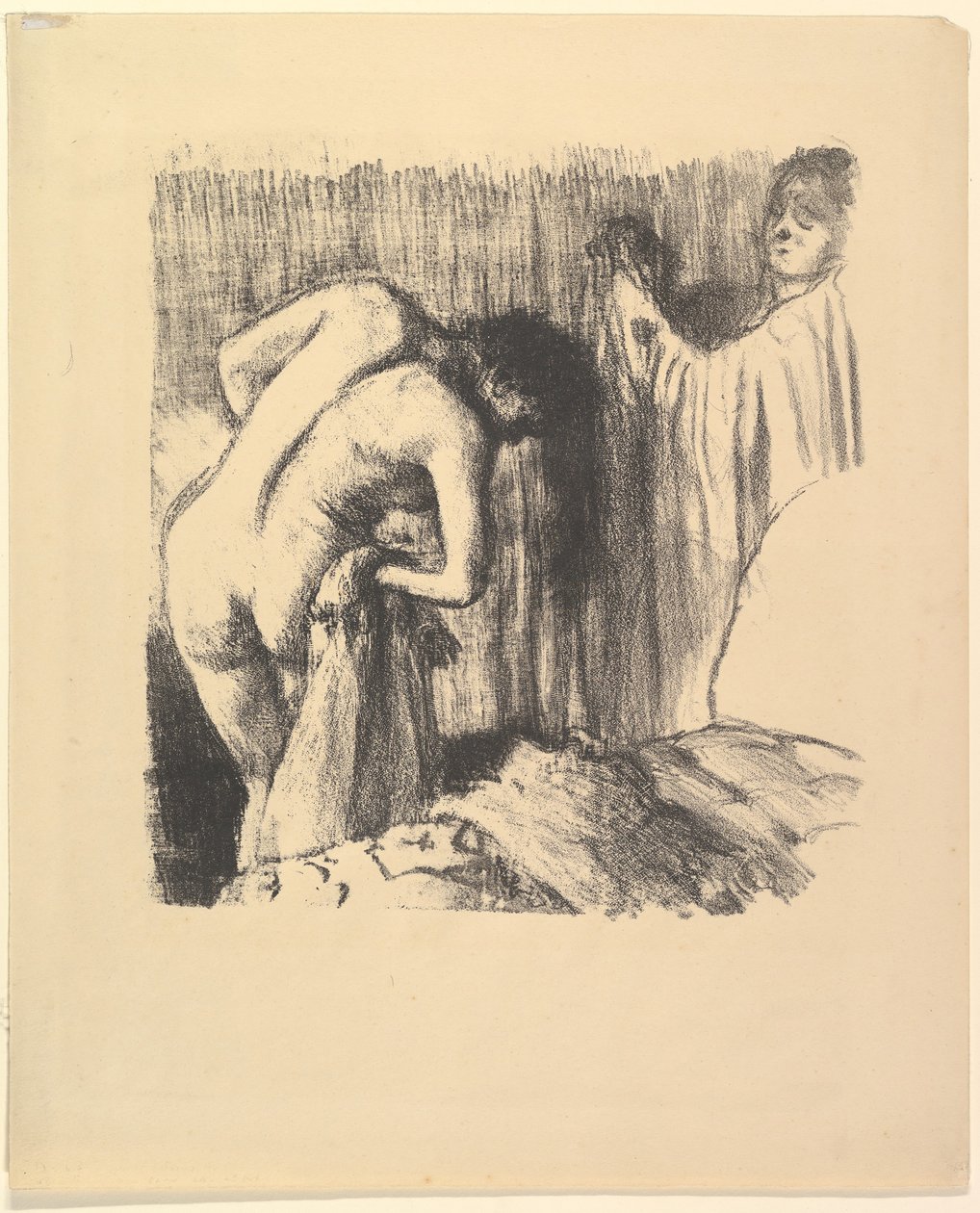 Na het Bad III, 1891-92 door Edgar Degas